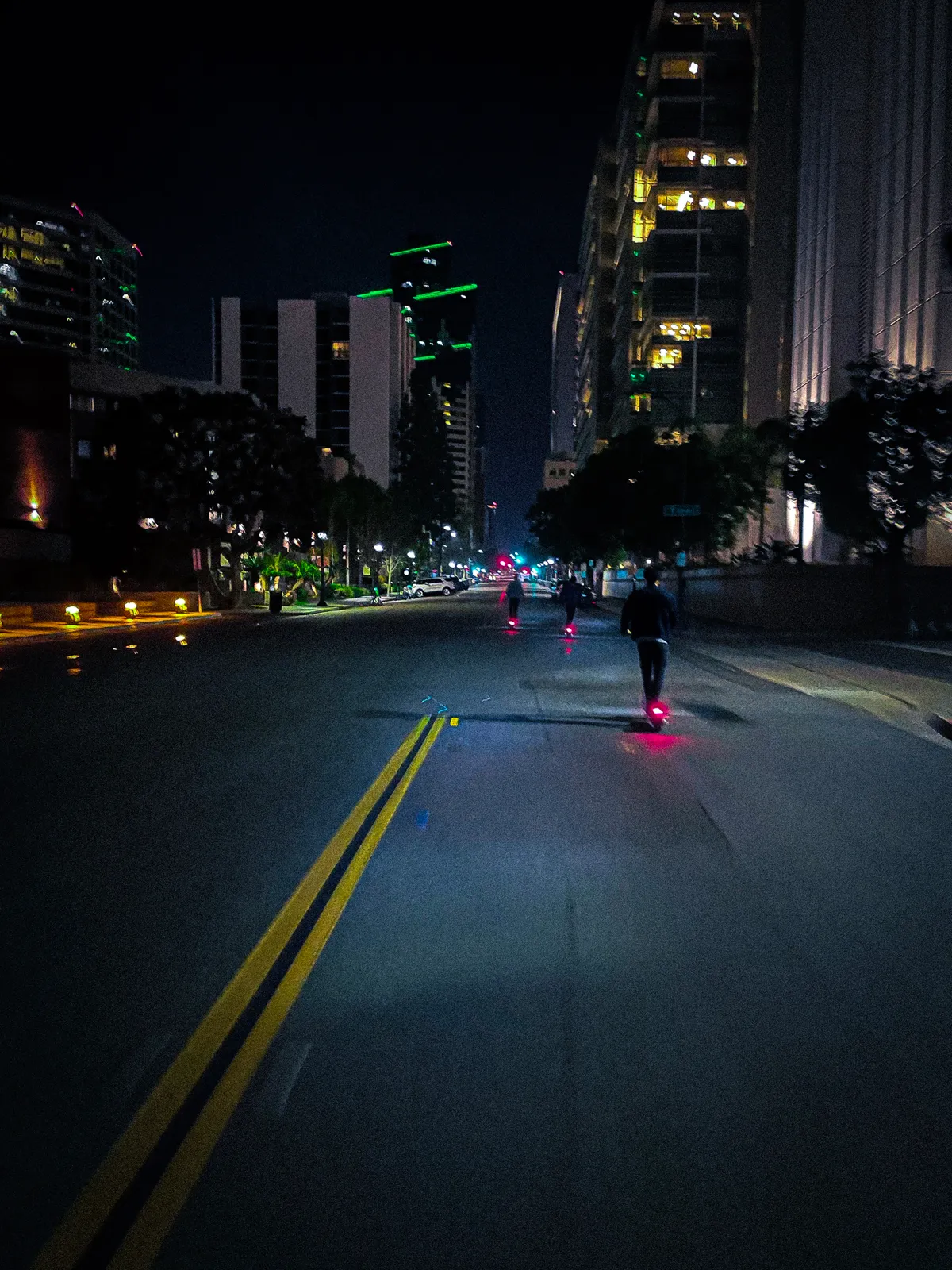 Crossing, after midnight