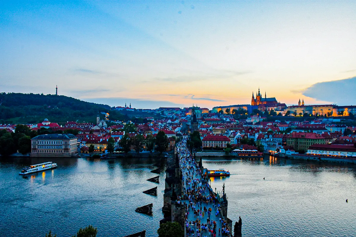 Harbor at blue hour