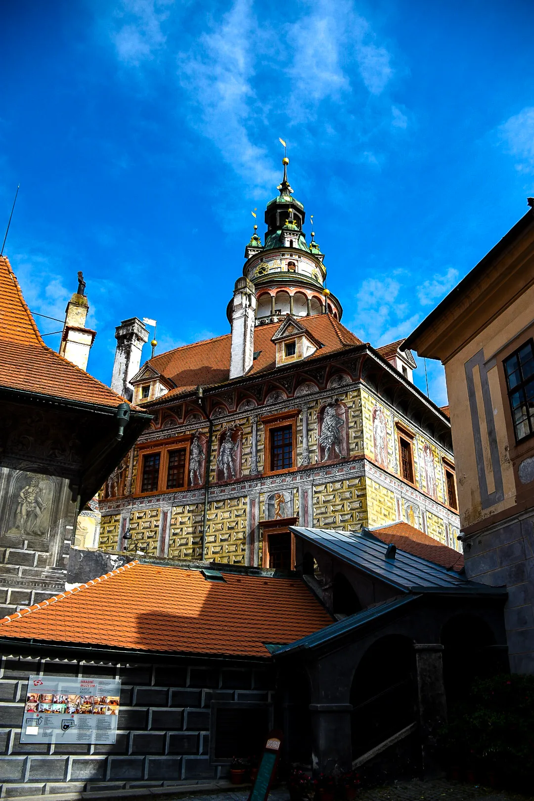 The tower above the rooftops