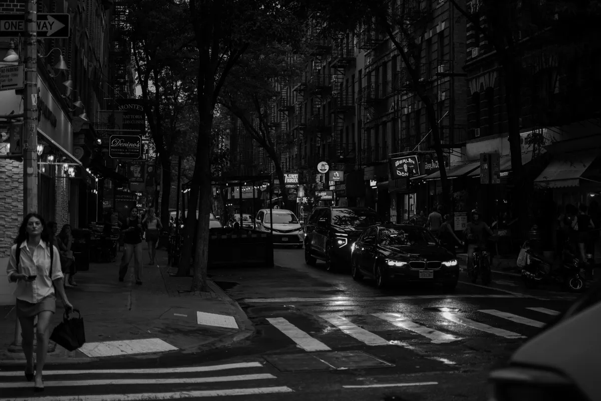 MacDougal at dusk
